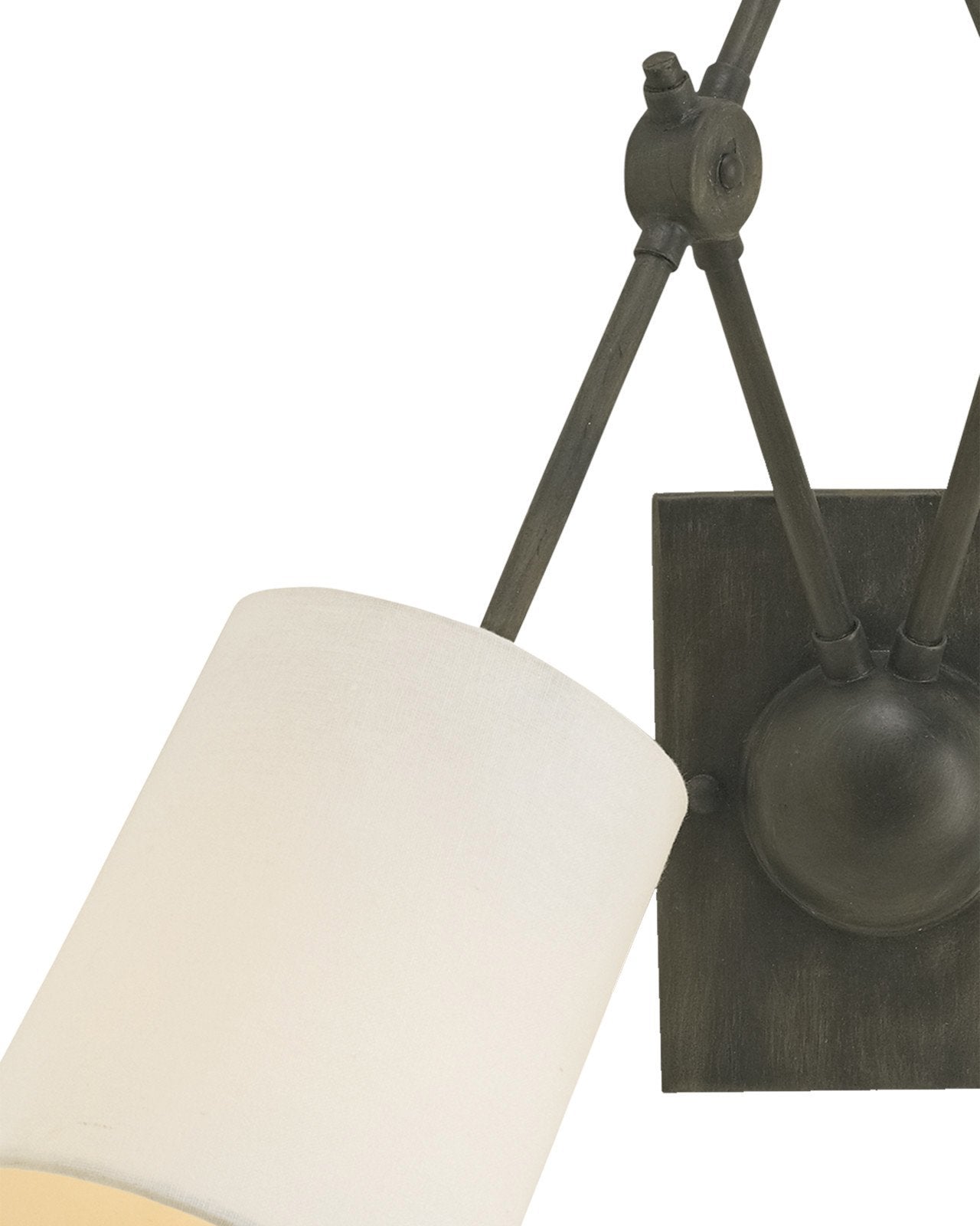 Compass Black Wall Sconce